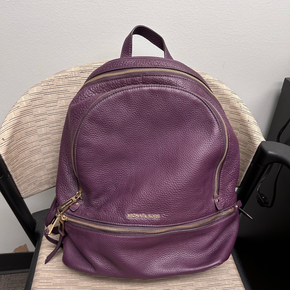 Michael Kors Purple Back Pack /purse